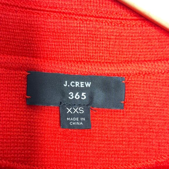 J. CREW Sophie Open Front Sweater Blazer Merino Wool Red {3Q39} - Picture 6 of 9